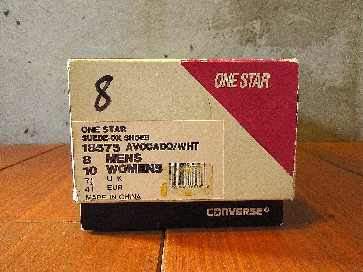 [90s Deadstock]レアカラー　カーキ×ホワイト　ワンスターサンダル ONE STAR / STAR&BARS (ワンスター / スター＆バーズ) – コンバース