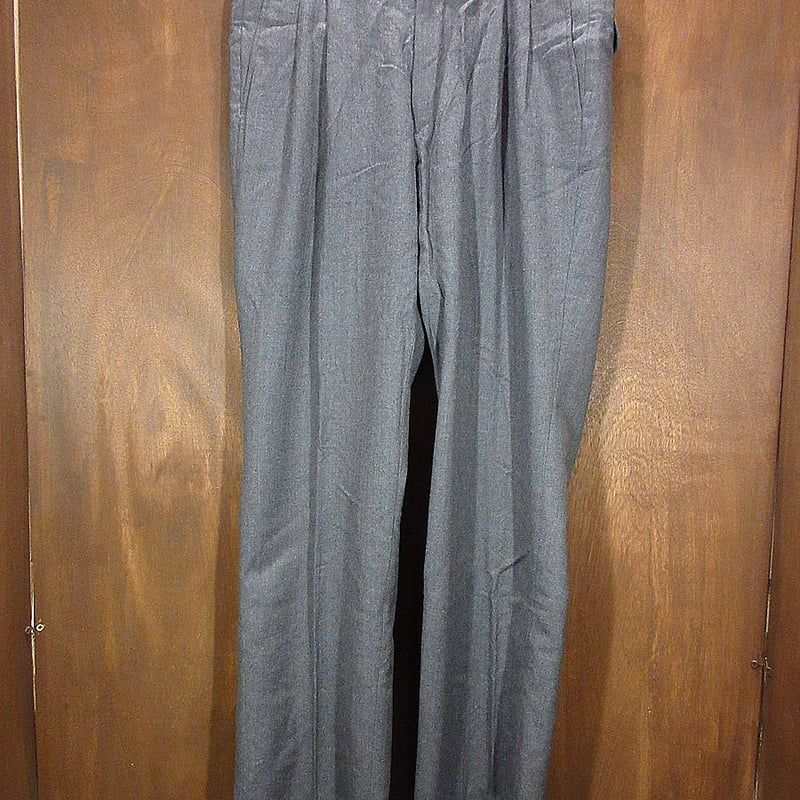 ビンテージ70's○nordstromツータックウールスラックスグレー ビンテージ70's○nordstromツータックウールスラックスグレー