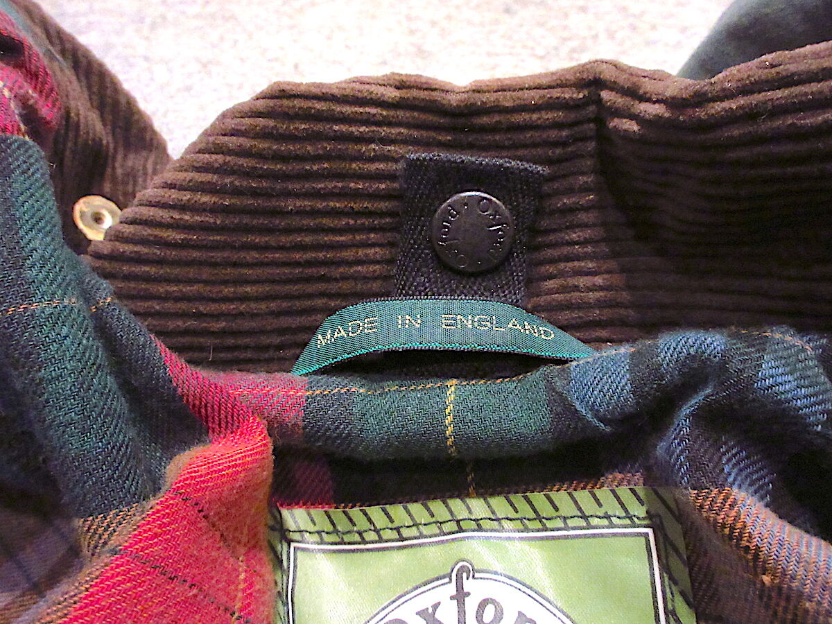 MADE IN ENGLAND Oxford Blueオイルドコットンジャケットsize 36