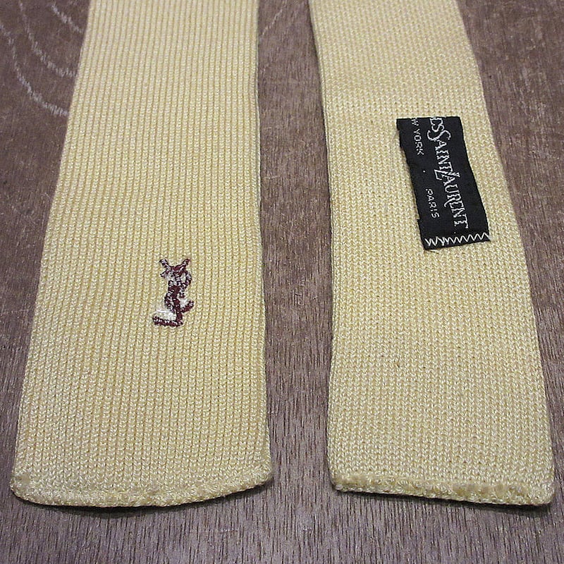 ビンテージ60's70's○YVES SAINT LAURENTコットンニットスクエア ビンテージ60's70's○YVES SAINT LAURENTコットンニットスクエア