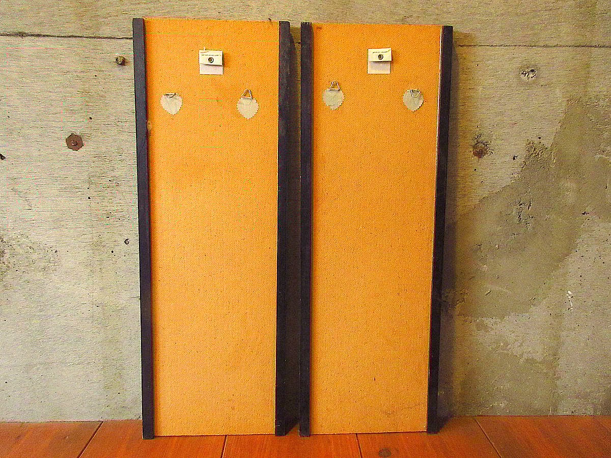 ビンテージ50's60's○サンドアート壁掛け2点セット○240927k7-sign 1950