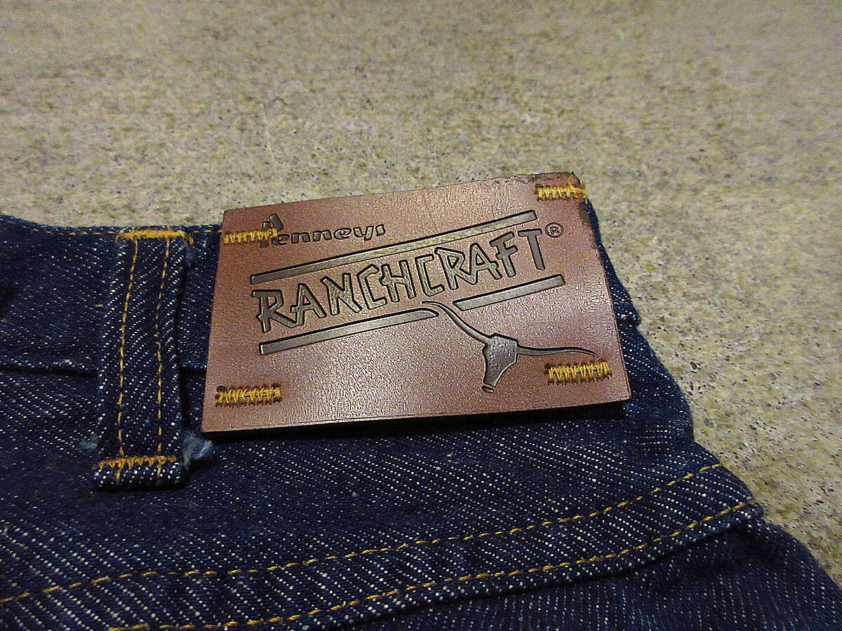 RANCHCRAFT デニムジーンズ W88 古着 60s JC.PENNY RANCH CRAFT 濃紺 13 3/4oz インディゴ デニム