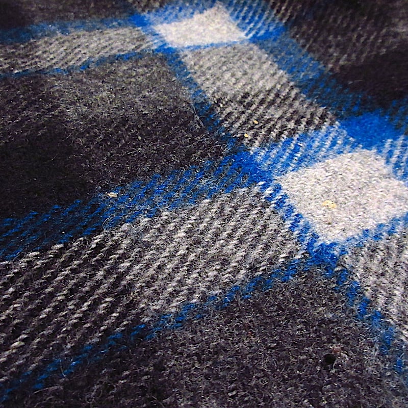 ビンテージ30's○PENDLETONチェックウールブランケット約192cm×約174cm