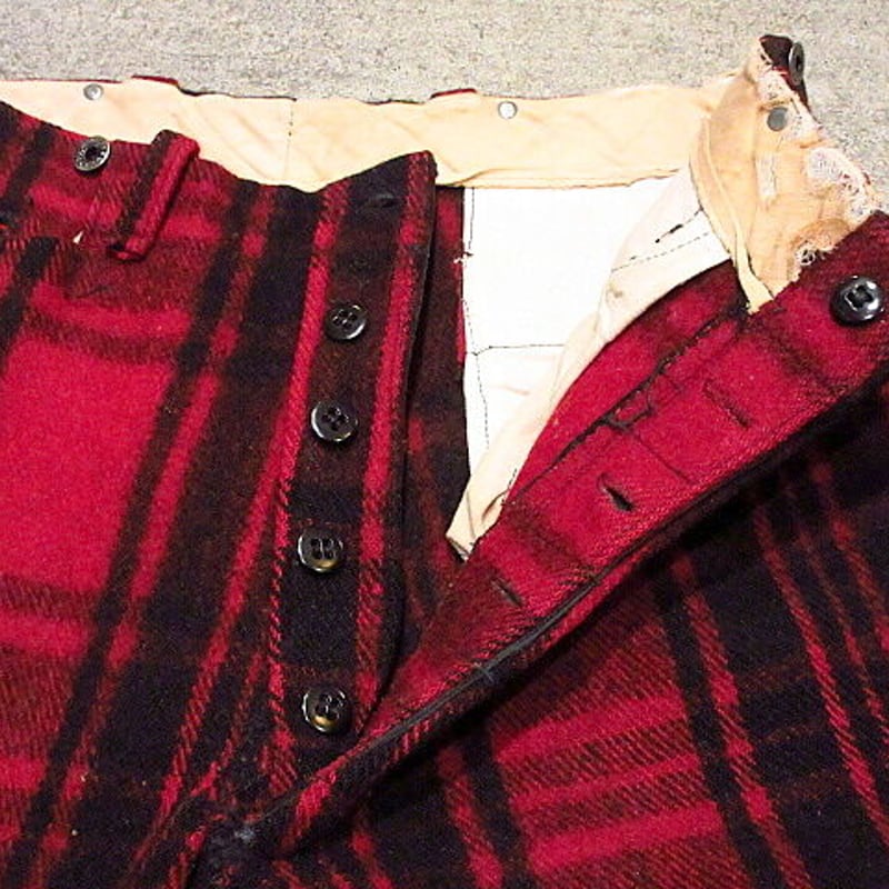 ビンテージ40's○Soo Woolen Millsチェックウールハンティング