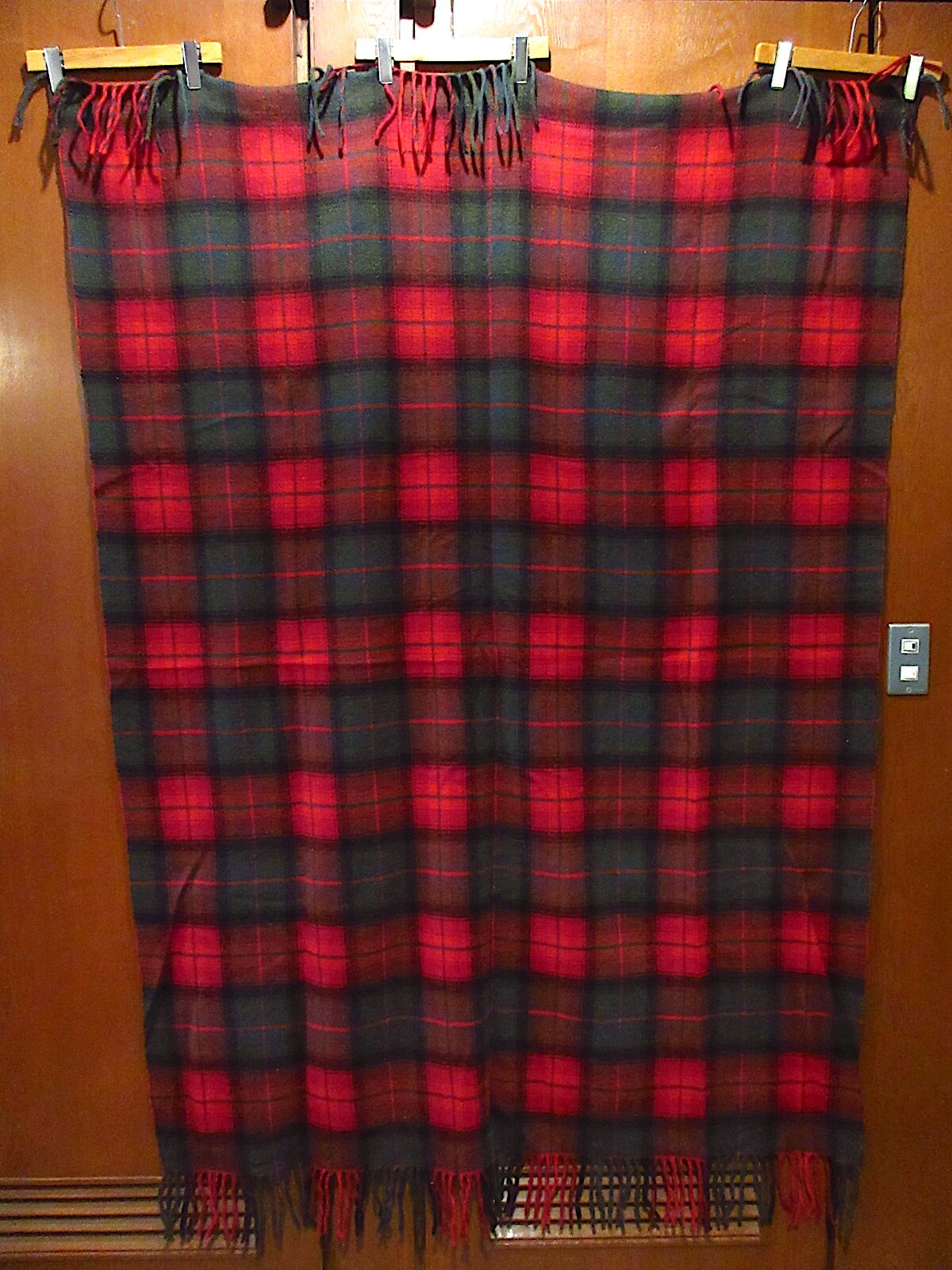 ビンテージ60's○PENDLETONタータンチェックウールブランケット
