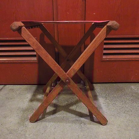 ビンテージ~70's●ストライプアウトドアフォールディングチェア●210711r8-chr折り畳み椅子イスキャンプ雑貨