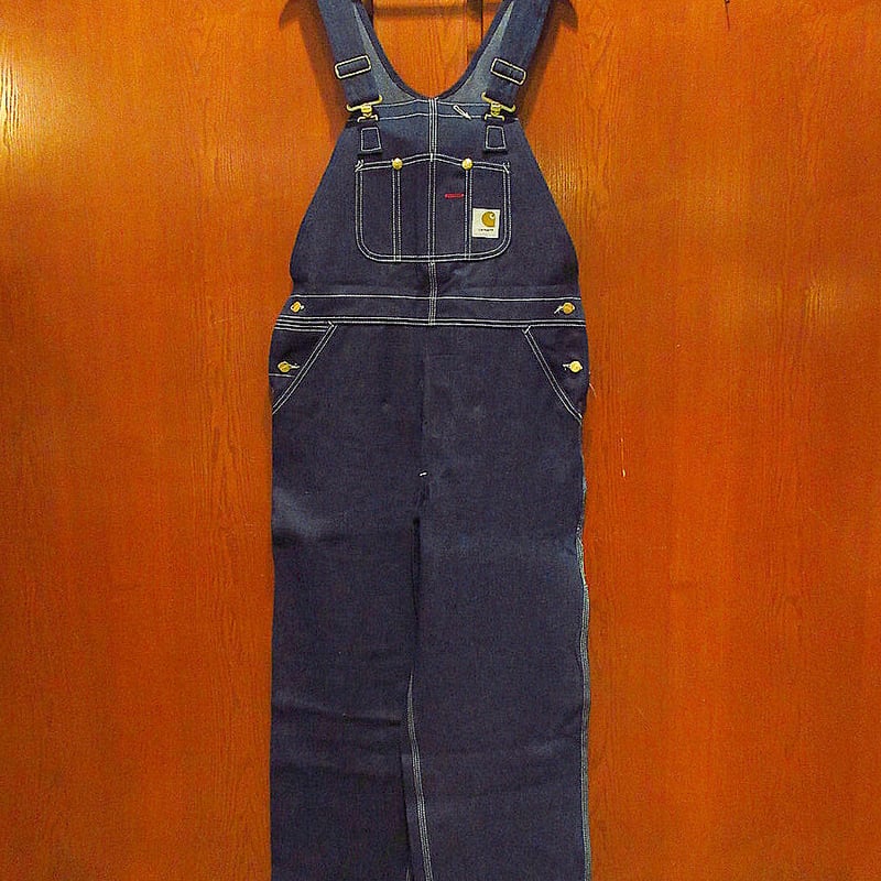 ビンテージ70's○DEADSTOCK CarharttデニムオーバーオールW38 L30○2