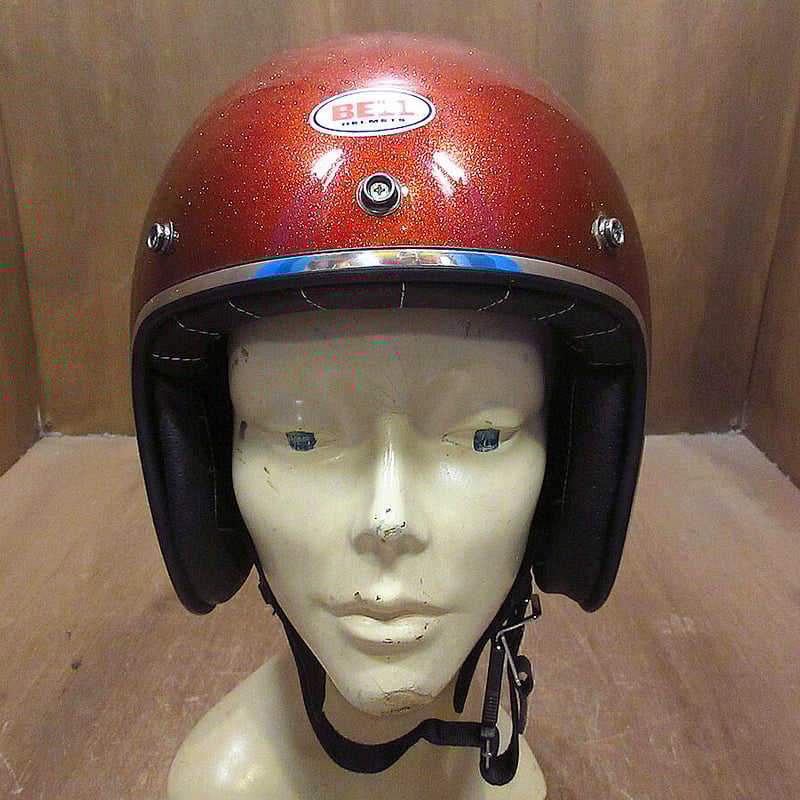 BELL R-T ジェットヘルメット 赤　dot 最初期! 70s BELL R-T ジェットヘルメット 赤 71/4 目深加工済み