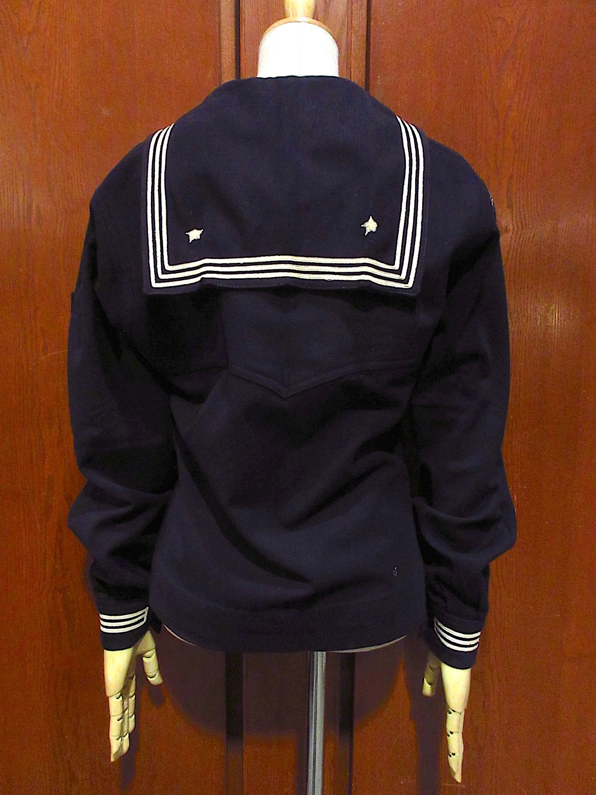 US NAVY 実物】ヴィンテージ ウール ミリタリーシャツ 40s~50s US NAVY