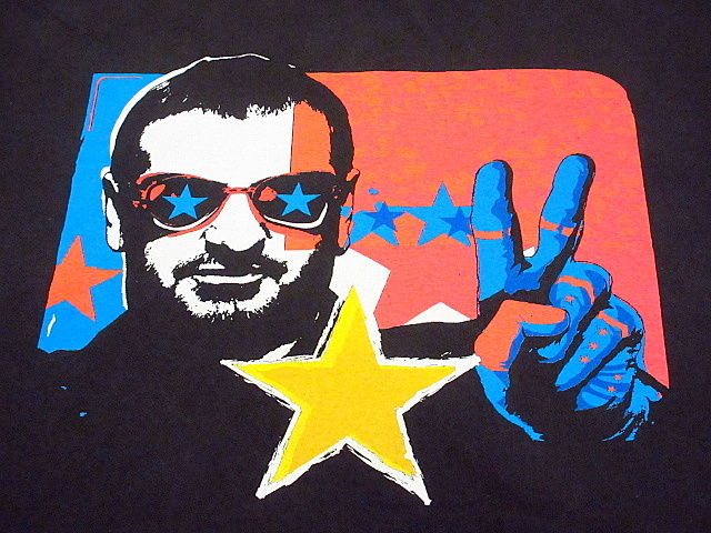 ビンテージ2000's○Ringo Starr 2001年ツアーTシャツ黒 Size XL○2