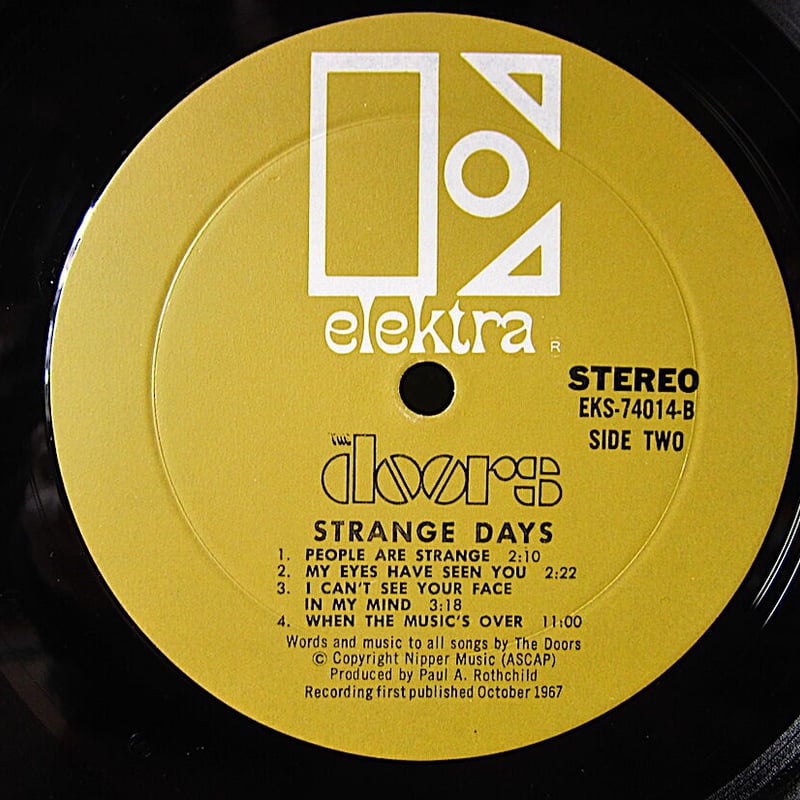 The Doors○STRANGE DAYS Elektra EKS-74014○220422 The Doors○STRANGE DAYS Elektra EKS-74014○220422