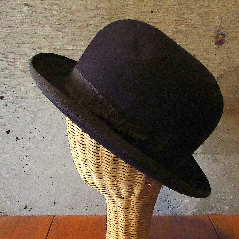 超希少 Stetson 30sヴィンテージ 極上 ボーラーハット Lサイズ