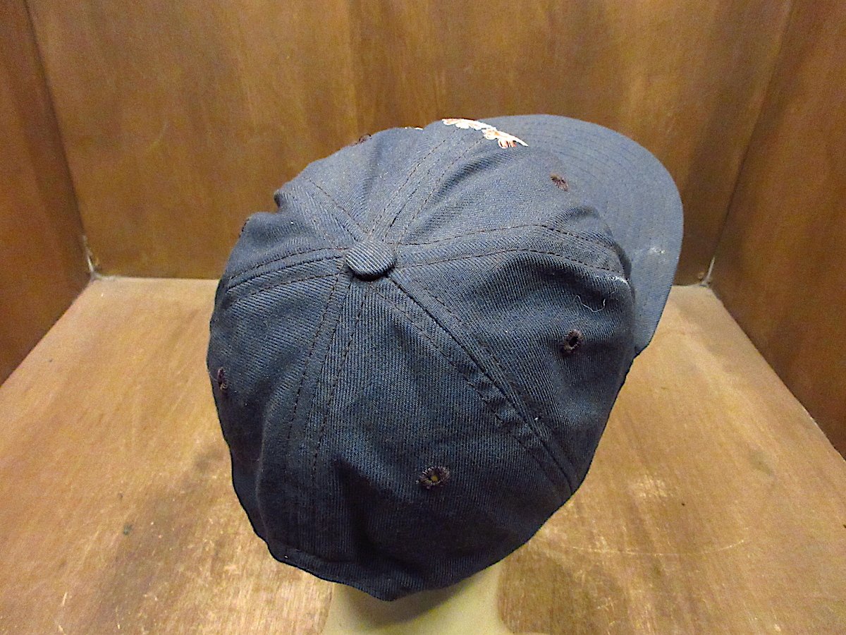 ビンテージ60's○New Era カエル刺繍入りスナップバックキャップ