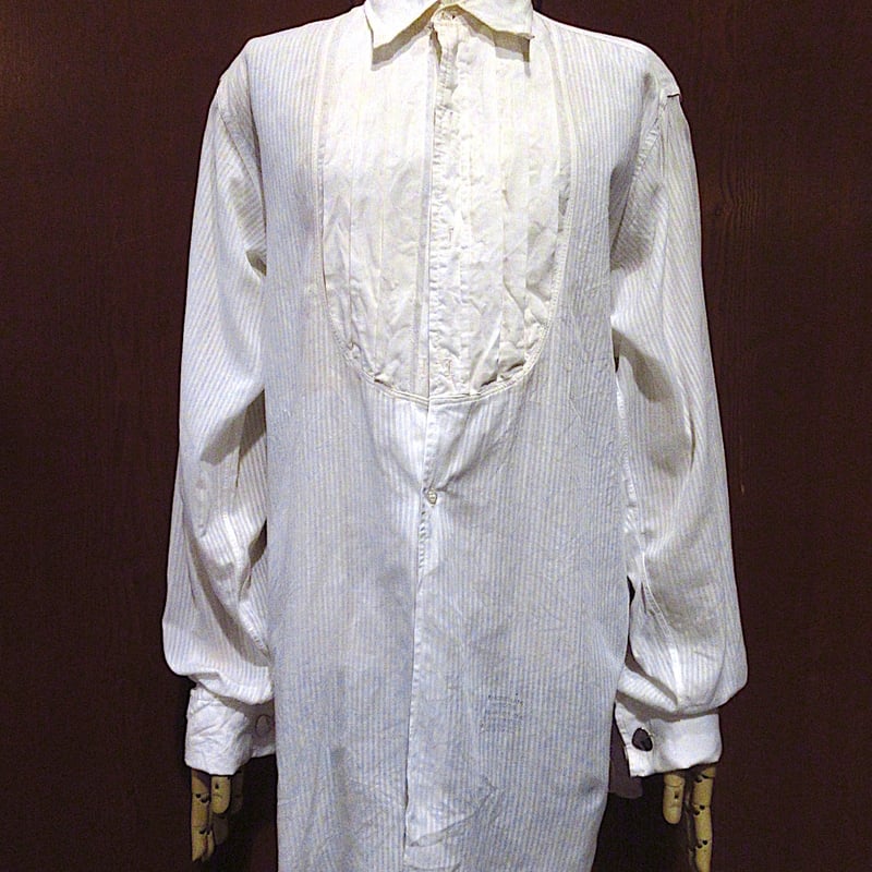 ビンテージ40's50's○ARROWマチ付きフレンチカフスビブフロント