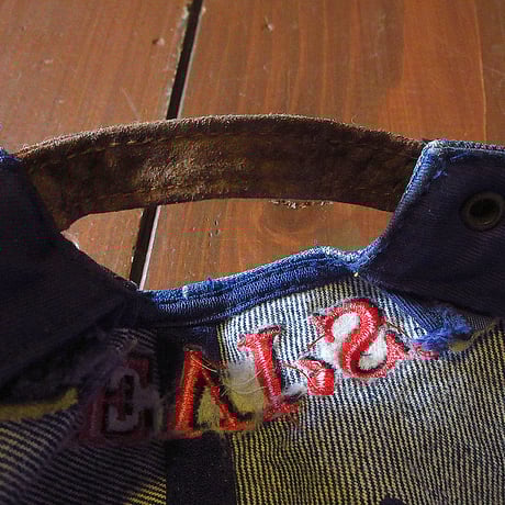 ビンテージ90’s00’s●Levi’s刺繍入り6パネルキャップ紺×茶●250108j5-m-cp-bb古着1990s2000sリーバイス