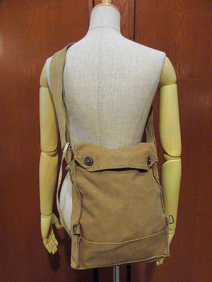 1910s WW1 ガスマスクバック ハンドペイント レアカラー ヴィンテージ