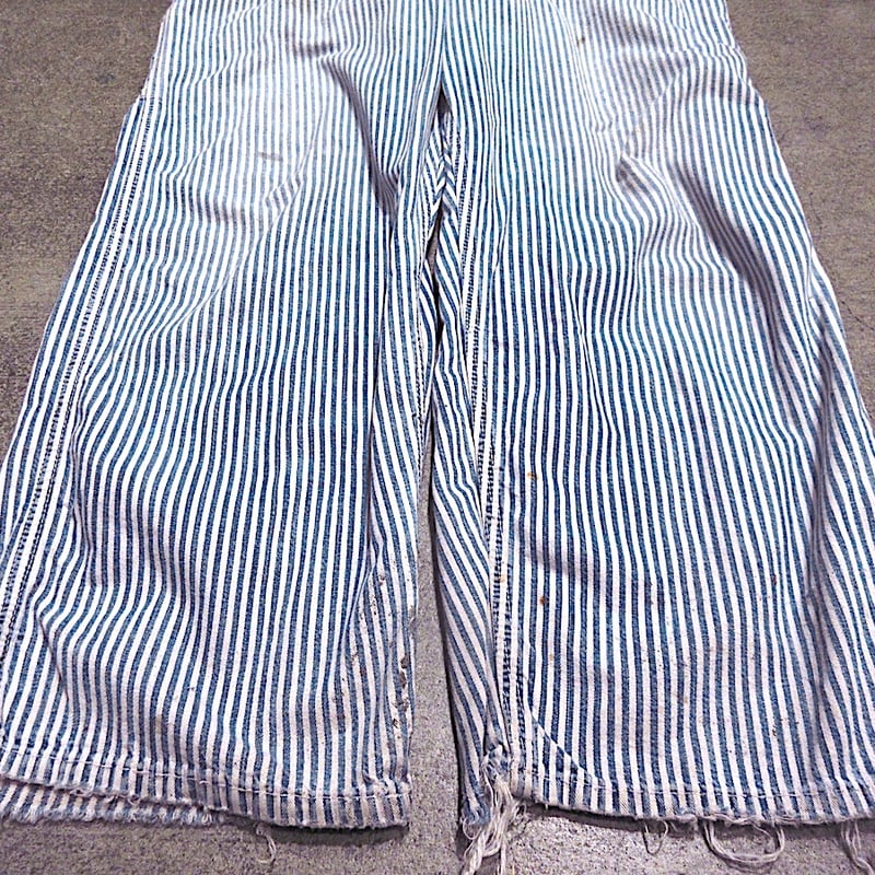 ビンテージ50's○PAYDAYヒッコリーオーバーオール実寸W106cm