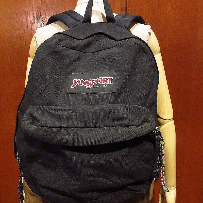 90s JANSPORT Made in USA黒 リュック 古着 90年代 ジャンスポーツ