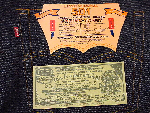ビンテージ90's○DEADSTOCK Levi's 501xx W42 L31○210106