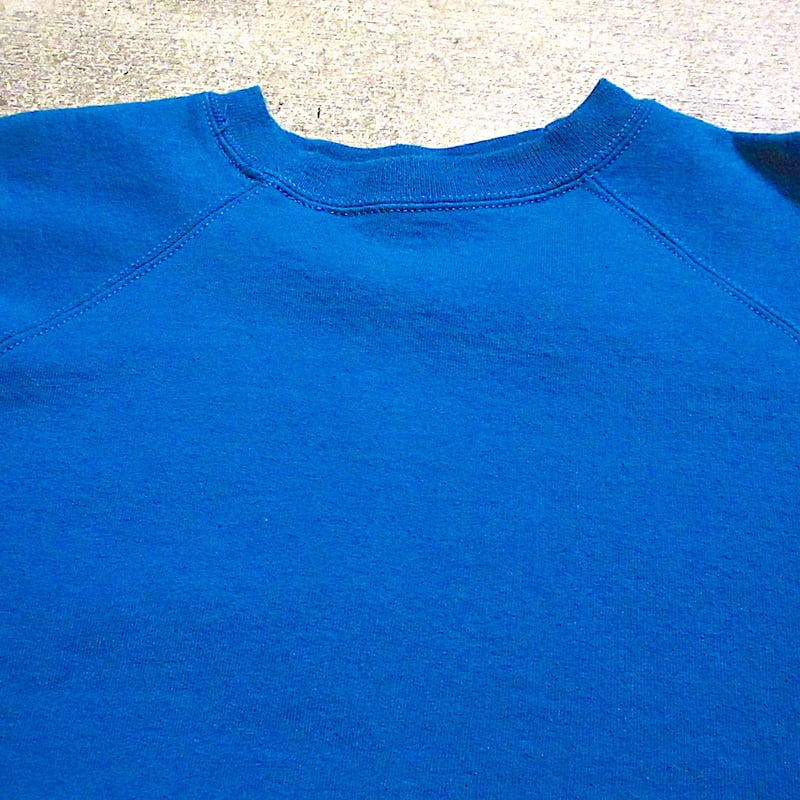 ビンテージ90's○Hanes Her Wayラグランスウェットターコイズブルー