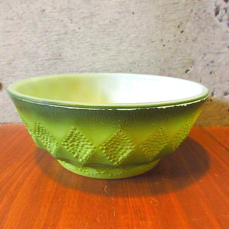 Fireking キンバリーシリアルボウル ファイヤーキング fire-king キンバリーシリアルボウル 緑 : Tom-nuy