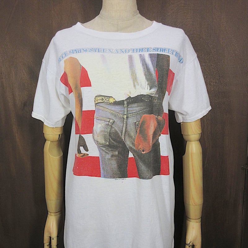 ビンテージ80's○BRUCE SPRINGSTEENワールドツアーTシャツ白○250926z