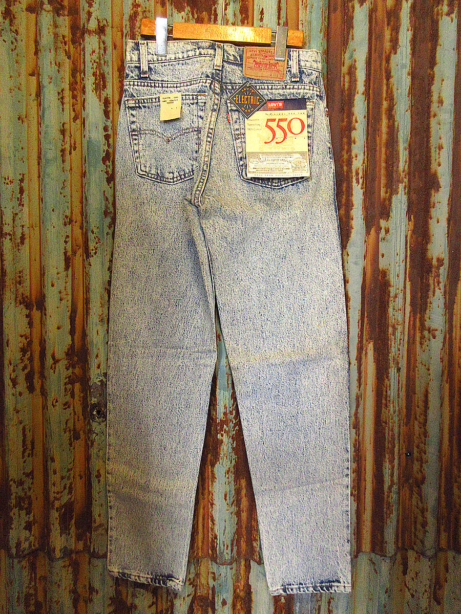 ヒ*チ様 90's Levi‘s550SALFABLACK デッドストックW36 ビンテージ90's○DEADSTOCK Levi's 550ケミカルウォッシュW29L32
