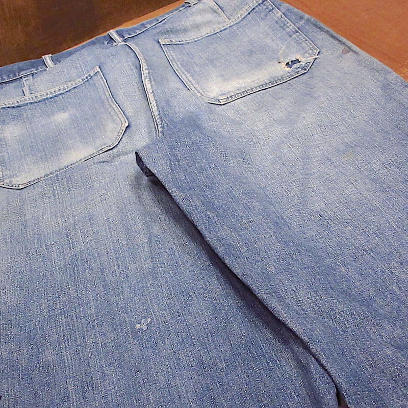 ビンテージ40's○U.S.NAVYデニムベイカーパンツ実寸W78cm ビンテージ40's○U.S.NAVYデニムベイカーパンツ実寸W78cm