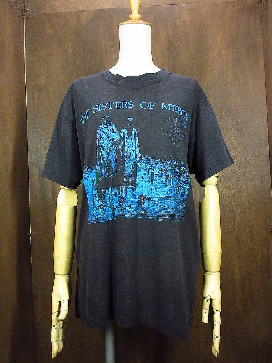 THE SISTERS OF MERCY 80s ヴィンテージバンドTシャツ The Sisters of Mercy Cross Tshirt 80s Vintage Best Gift T