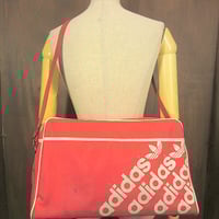 ビンテージ80’s●adidasショルダーバッグ赤●250325j5-bag-bstn古着1980sアディダス