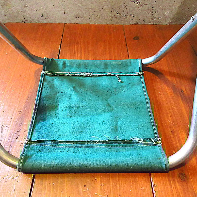 ビンテージ○アウトドアフォールディングチェア緑○250704j7-chr