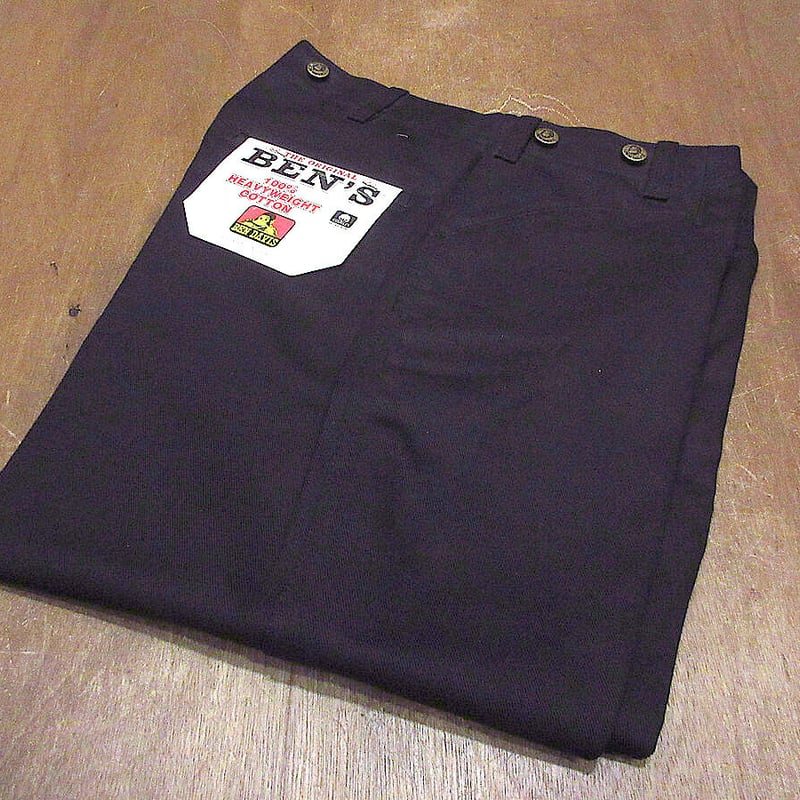 ビンテージ90's○DEADSTOCK BEN DAVISコットンワークパンツ黒 ビンテージ90's○DEADSTOCK BEN DAVISコットンワークパンツ黒