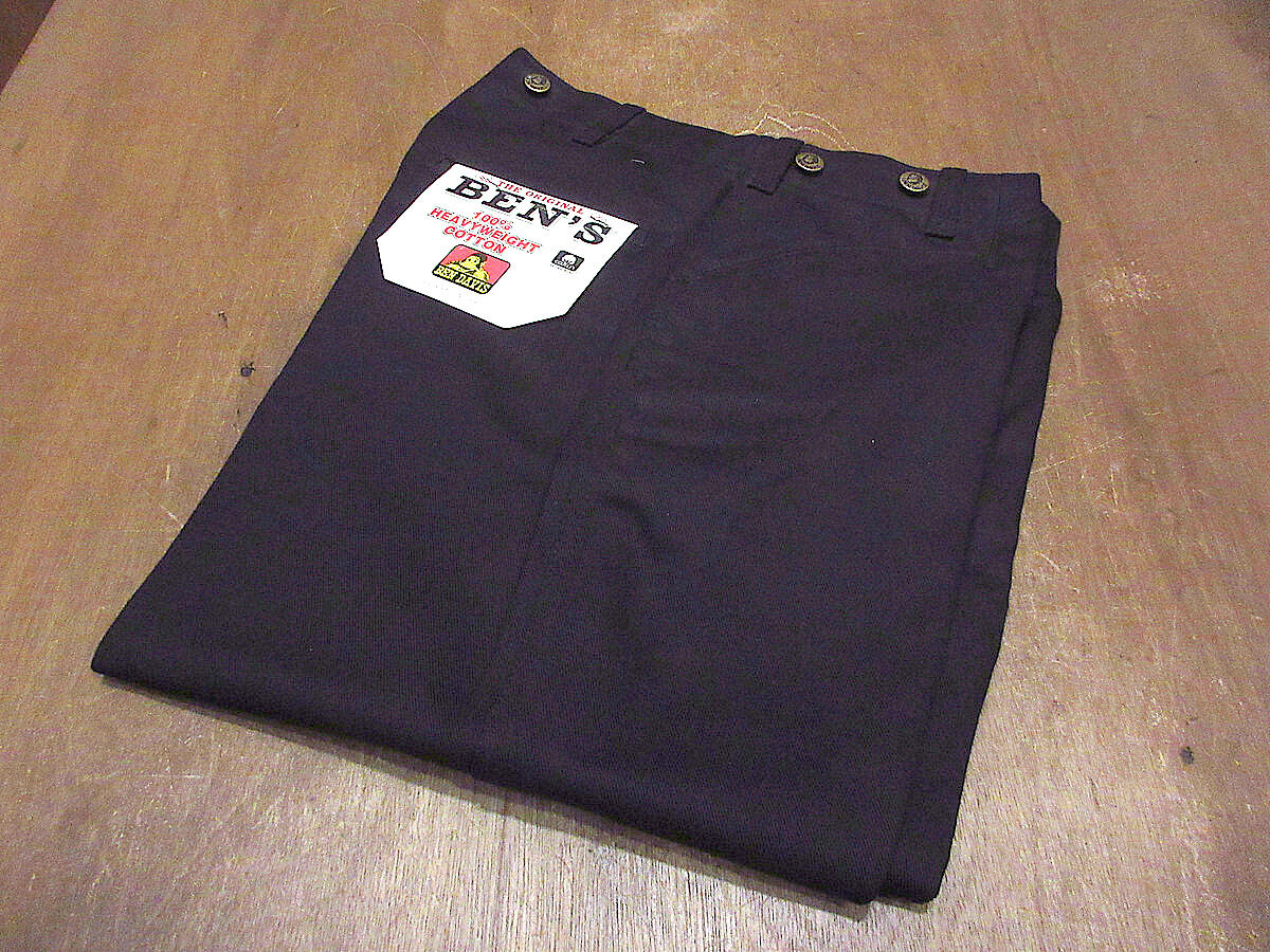 ビンテージ90's○DEADSTOCK BEN DAVISコットンワークパンツ黒 ビンテージ90's○DEADSTOCK BEN DAVISコットンワークパンツ黒