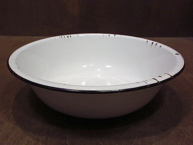 オーストラリア　アンティークトレー　白　琺瑯　マーク入り　大きめ ビンテージ○ホーローボウル白A○210307n7-tbwr アンティーク