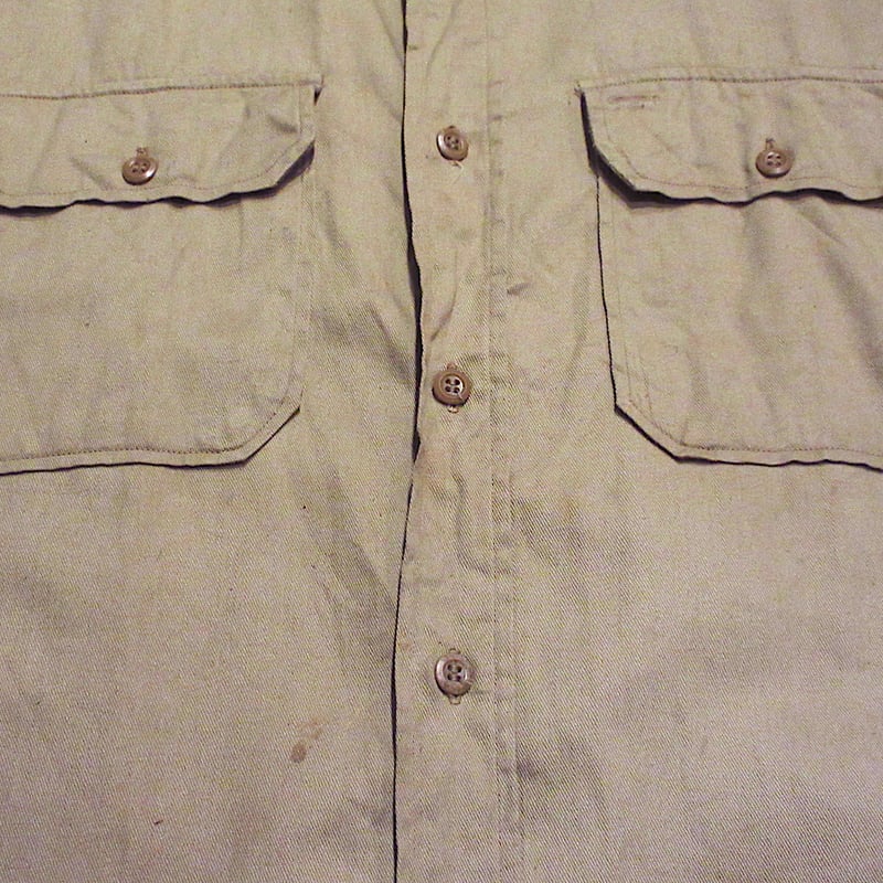 vintage 40s マチ付き　シャモア　ワークシャツ vintage 40s マチ付き シャモア ワークシャツ