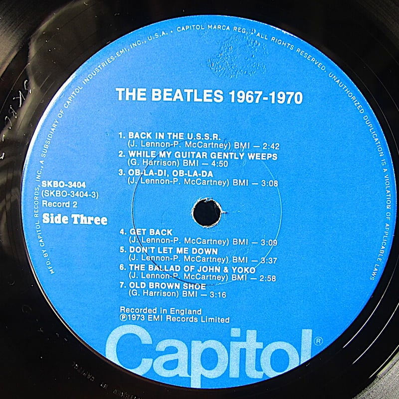 ビートルズ　LP アナログレコード 2枚組Beatles 1967-1970 Beatles 1967-1970 (2枚組/180グラム重量盤レコード) : The