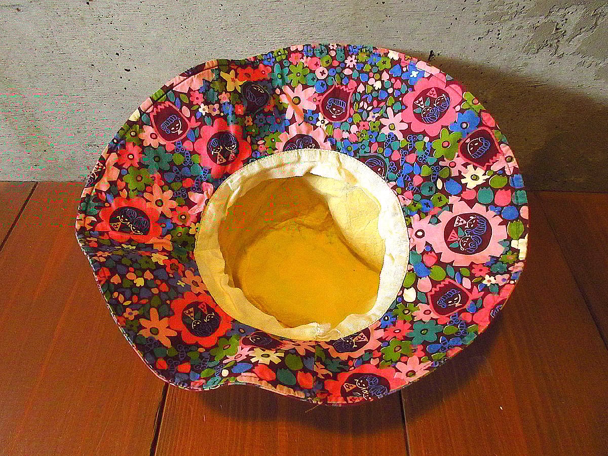 な*お様 60s 〜 80s まとめ売り 10枚 vintage ビンテージ バ ビンテージ60's70's○レディースレトロ花柄コットンハット