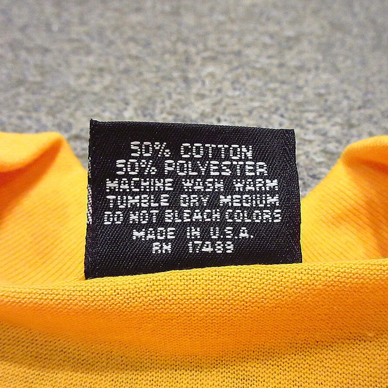 ビンテージ70's○DEADSTOCK NGK SPARK PLUGSプリントTシャツ黄S○2