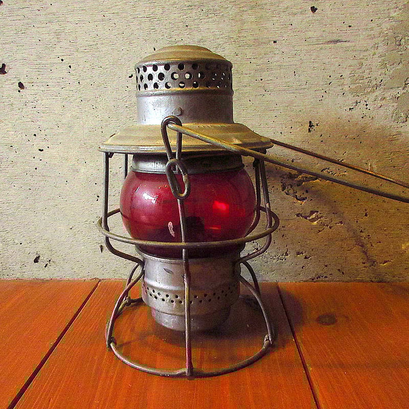 ビンテージ○ADLAKE-KERO 2-44レイルロードランタンジャンク○240326k2