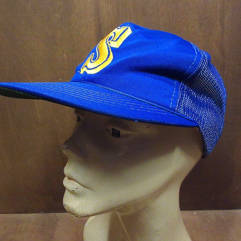 ビンテージ70's80's○シアトル・マリナーズスナップバックメッシュ