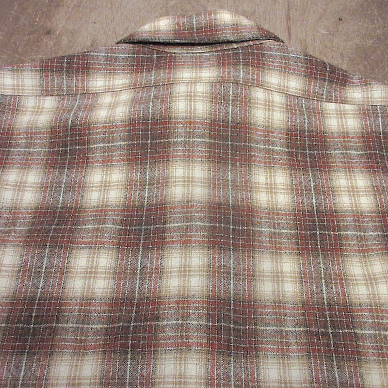 ビンテージ70's○PENDLETONシャドーチェックウールシャツsize M ビンテージ70's○PENDLETONシャドーチェックウールシャツsize M