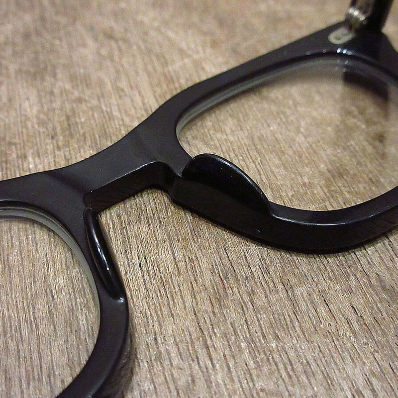 ビンテージ60's70's○HALO ROMCOウェリントン眼鏡黒○231016i5-eygl...