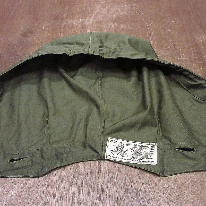 ビンテージ40's○DEADSTOCK U.S.ARMY M-43フィールドジャケット用フード