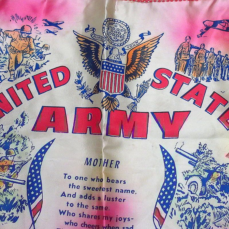 ビンテージ60's○U.S.ARMYスーベニアピローケース○231119i6-otclctミリ