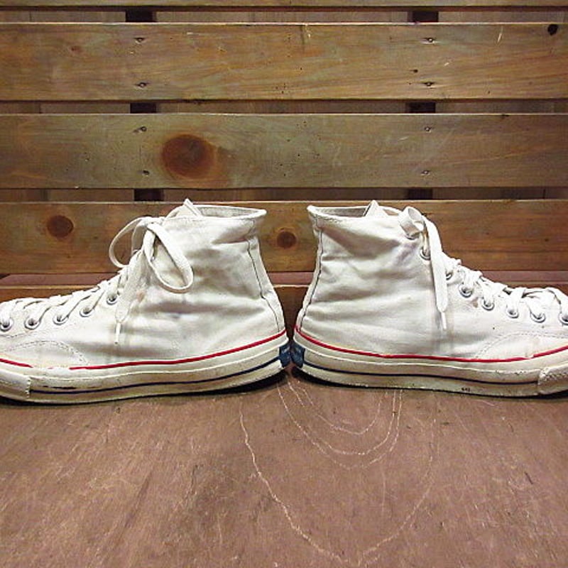 ビンテージ60's○CONVERSEチャックテイラーHI白9 1/2○200820n4 ビンテージ60's○CONVERSEチャックテイラーHI白9 1/2○200820n4