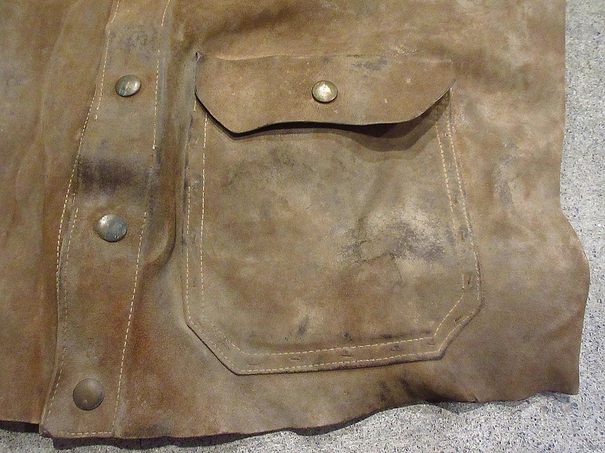 ビンテージ~60's○スウェードウェルディングジャケット茶○240207i2-m