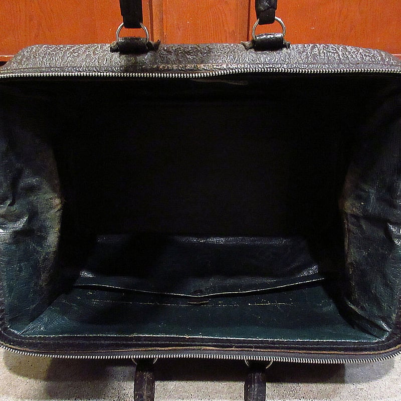 ビンテージ40's○カウハイドレザードクターバッグ焦げ茶 ビンテージ40's○カウハイドレザードクターバッグ焦げ茶