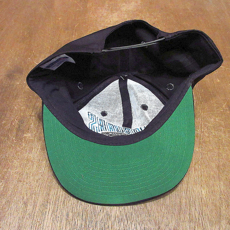 ビンテージ80's90's○DEADSTOCK JAGUARS刺繍入りキャップ黒○231031
