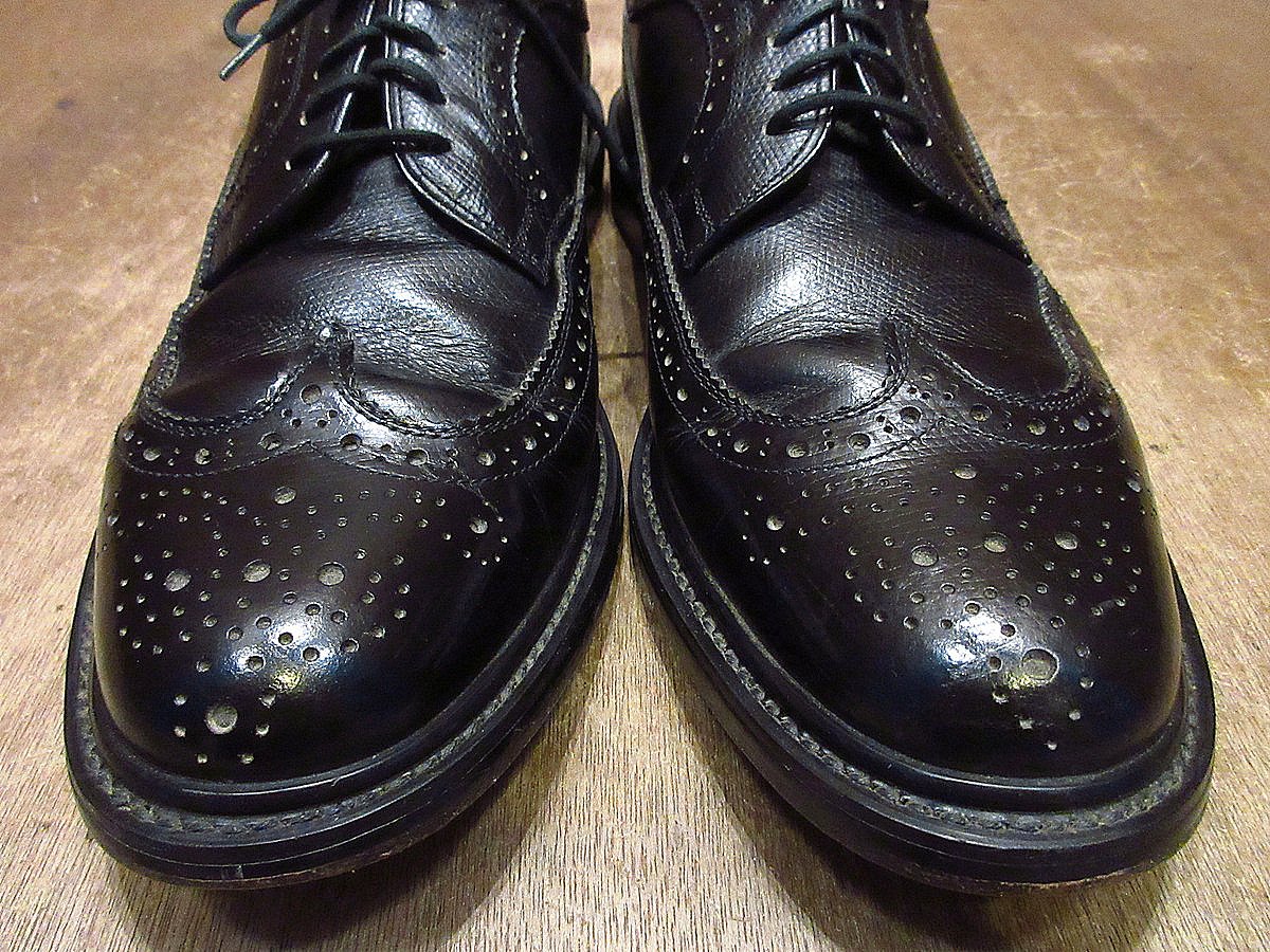 【ビンテージ】1980’s-1990’sChurch’sウイングチップシューズ黒 ビンテージ70's80's○ウイングチップシューズ黒size 10 1/2○231112i1-