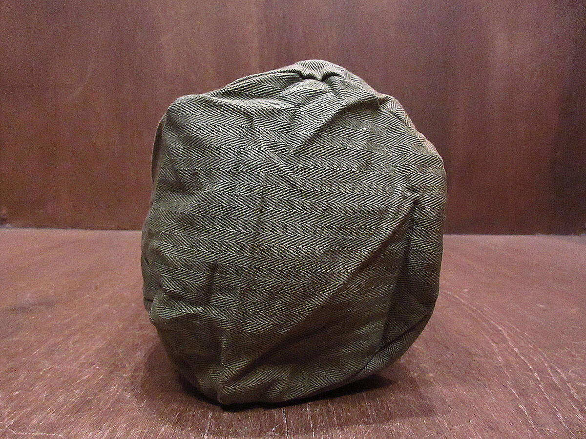 巾着トートバッグ】ヘリンボーンツイル ミリタリーカーキ USARMY 巾着